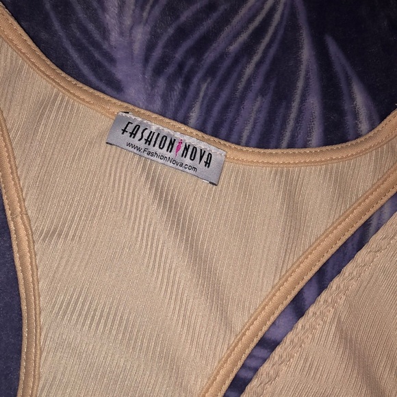 Fashion Nova Ribbed Cream Bodysuit - Picture 5 of 8